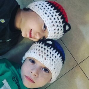 כובע סרוג לילדים עם דמות אביזרי אופנה costume hat
