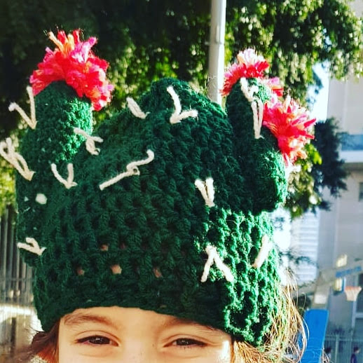 כובע סרוג לילדים עם דמות אביזרי אופנה costume hat