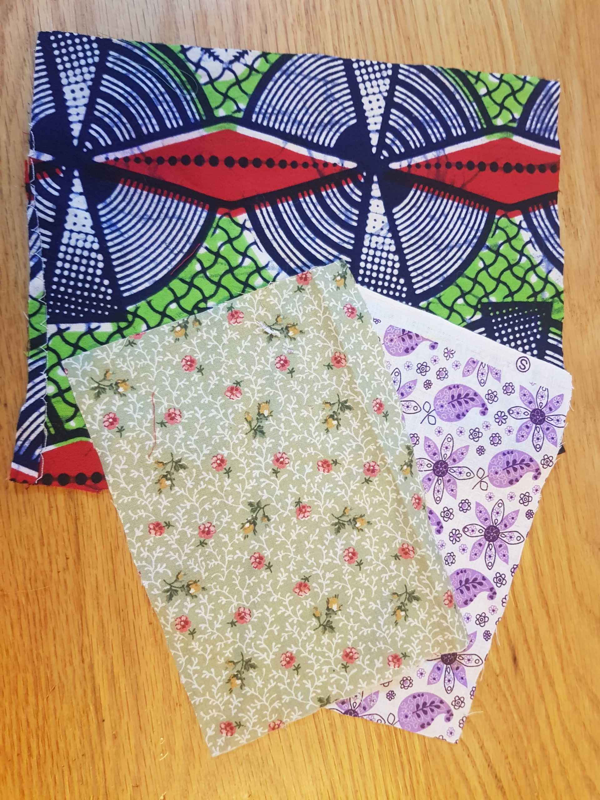 the cutted fabrics
