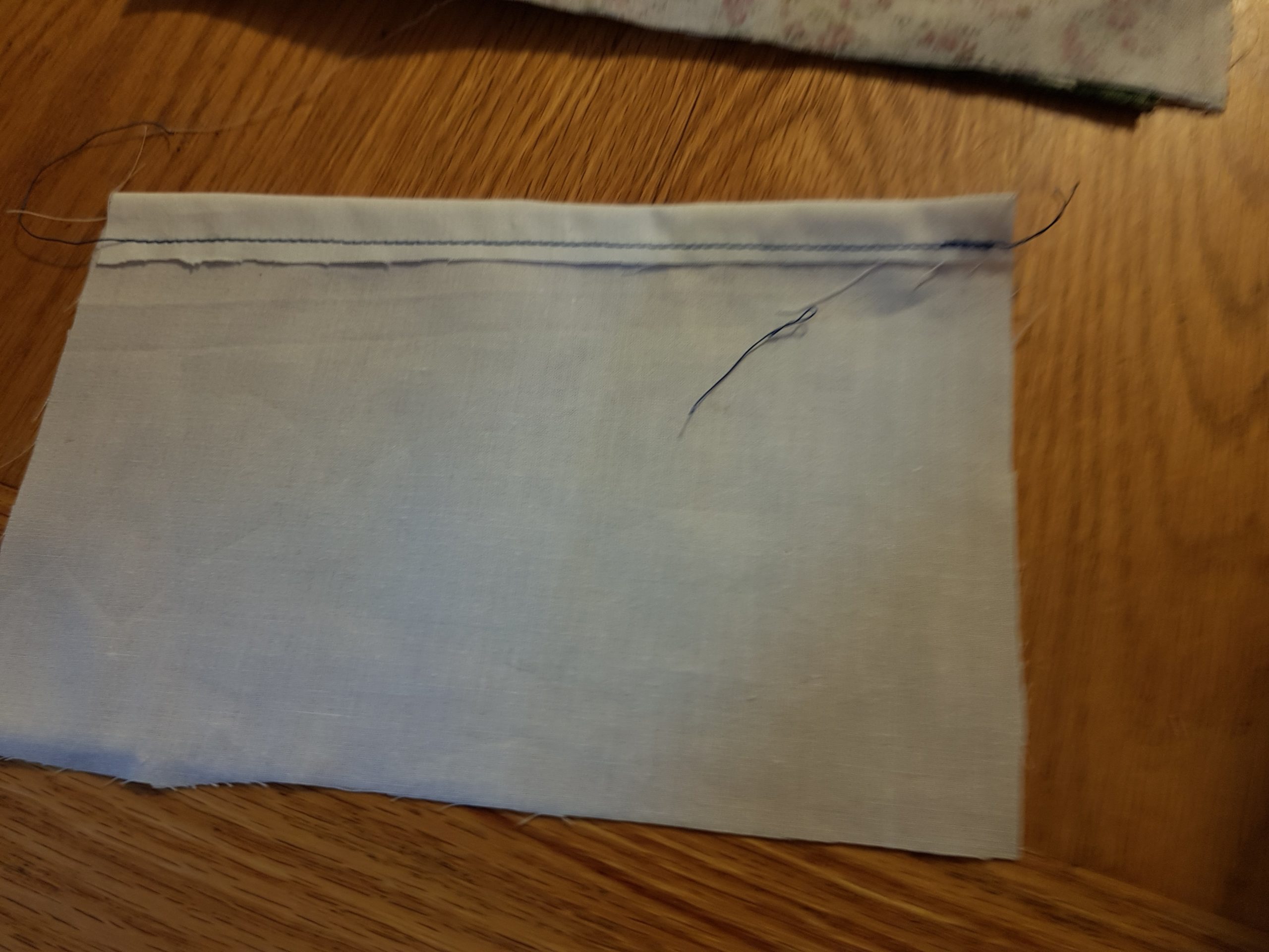 After sewing