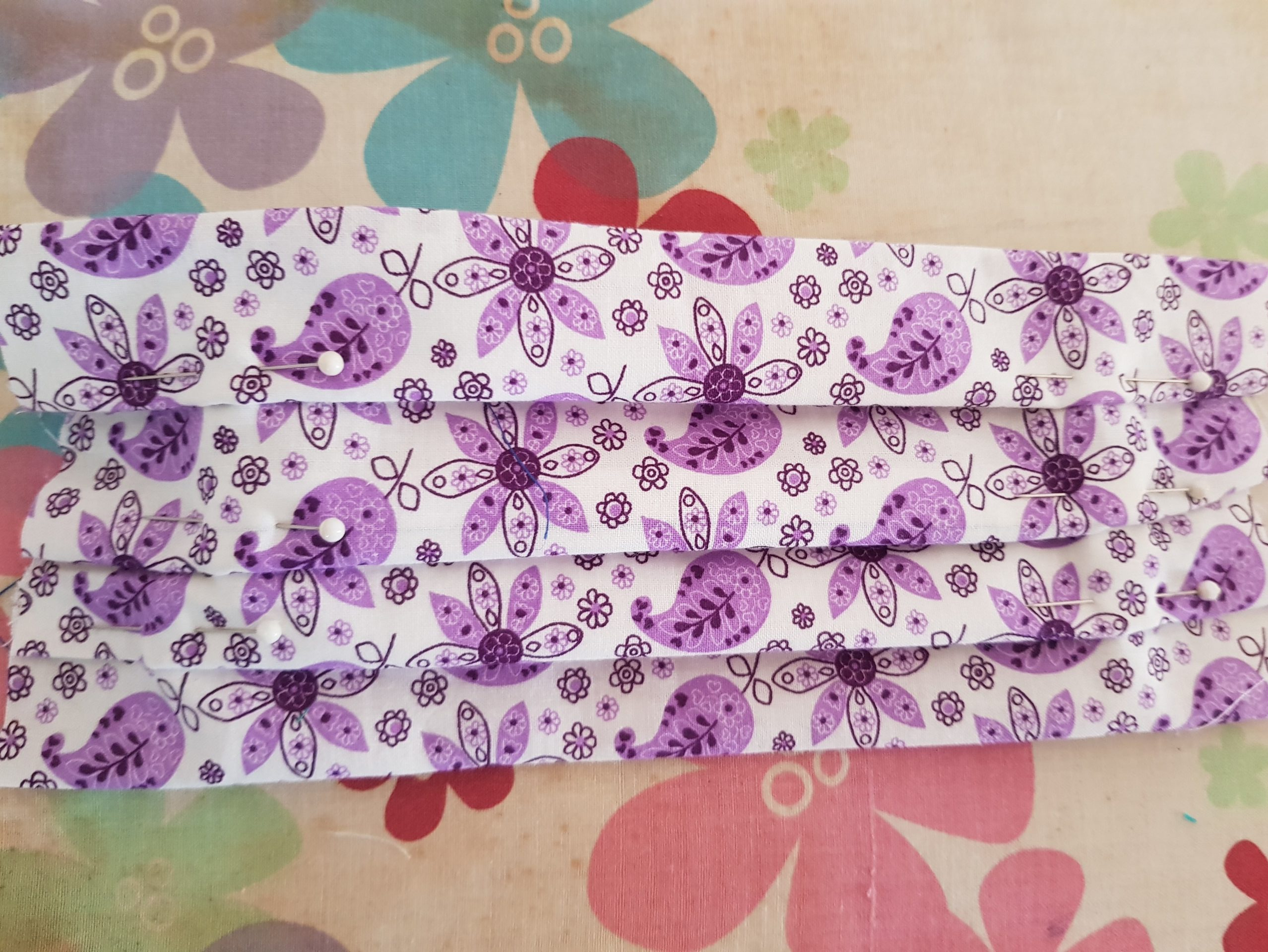 fold pin and iron your face mask