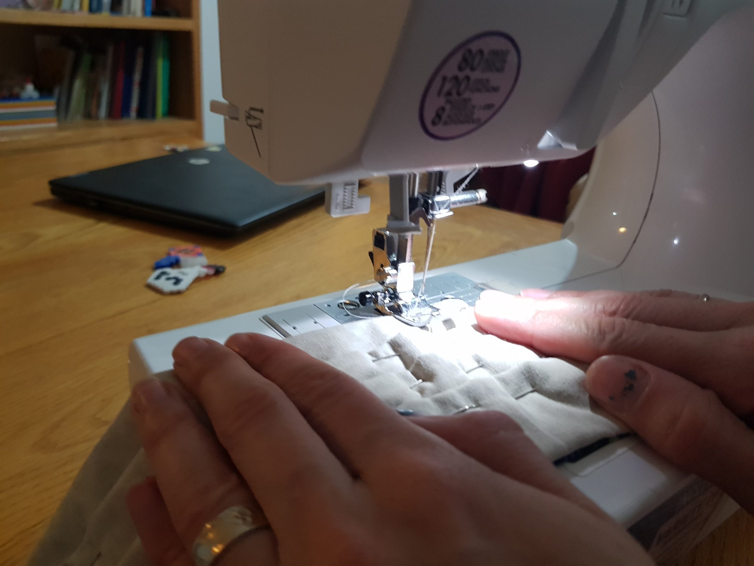 sew the mask edges