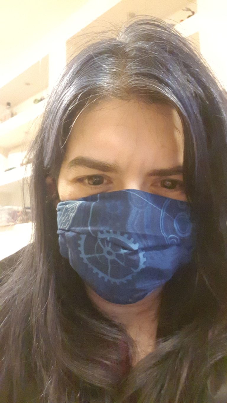 my face mask is ready to wear - smile with your eyes!