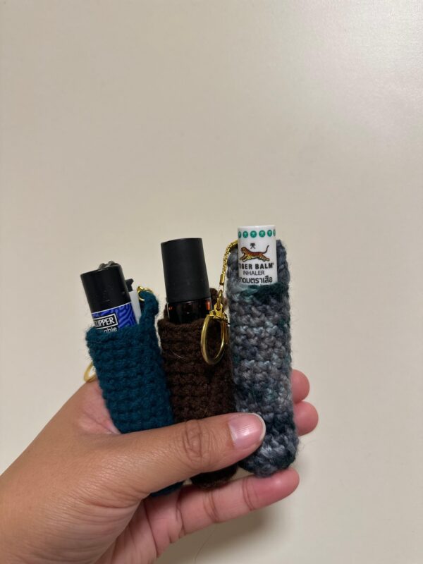 מחזיק לשפתון סרוג | chapstick holder אביזרי אופנה crochet
