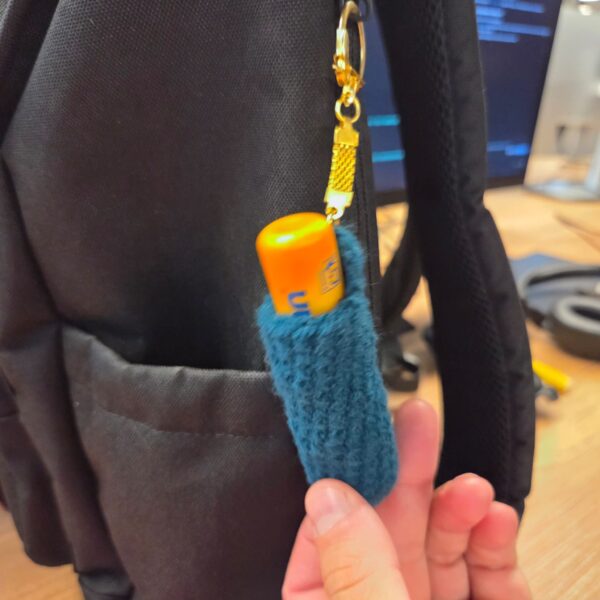 מחזיק לשפתון סרוג | chapstick holder